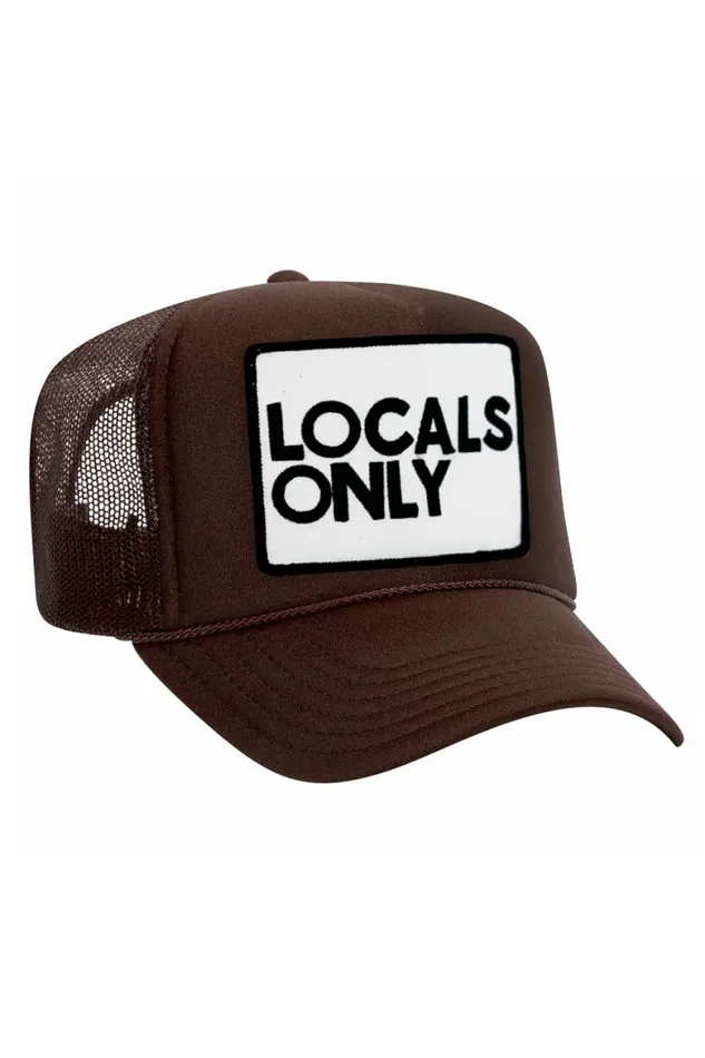 Women LOCALS ONLY VINTAGE TRUCKER HAT Aviator Nation TruckerHats Women LOCALS ONLY VINTAGE TRUCKER HAT Aviator Nation TruckerHats