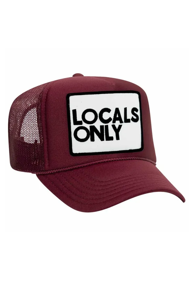 Women LOCALS ONLY VINTAGE TRUCKER HAT Aviator Nation TruckerHats Women LOCALS ONLY VINTAGE TRUCKER HAT Aviator Nation TruckerHats