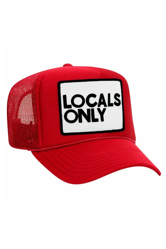 Women LOCALS ONLY VINTAGE TRUCKER HAT Aviator Nation TruckerHats Women LOCALS ONLY VINTAGE TRUCKER HAT Aviator Nation TruckerHats