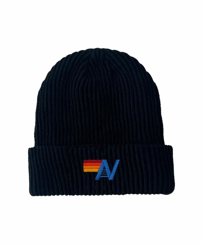 Women LOGO RIB BEANIE 8211 NAVY Aviator Nation Beanies