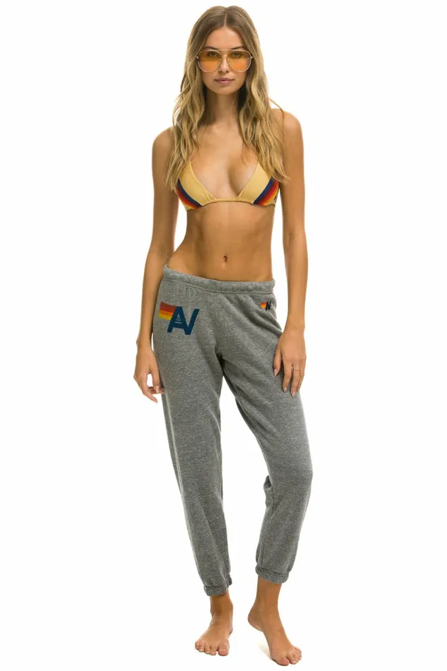 Women LOGO SWEATPANTS 8211 HEATHER GREY Aviator Nation Sweatpants