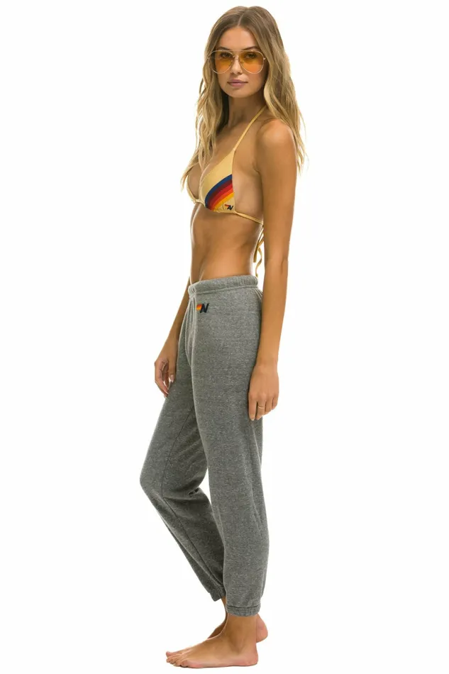 Women LOGO SWEATPANTS 8211 HEATHER GREY Aviator Nation Sweatpants Women LOGO SWEATPANTS 8211 HEATHER GREY Aviator Nation Sweatpants