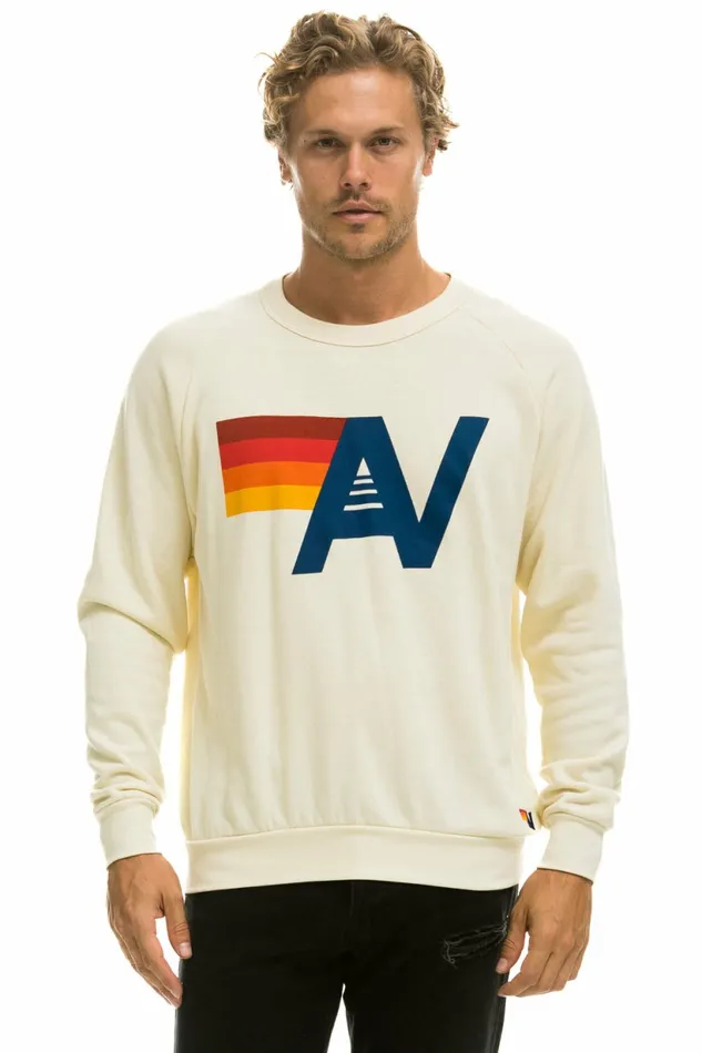 Women LOGO SWEATSHIRT 8211 VINTAGE WHITE Aviator Nation UnisexCrewSweatshirt Women LOGO SWEATSHIRT 8211 VINTAGE WHITE Aviator Nation UnisexCrewSweatshirt