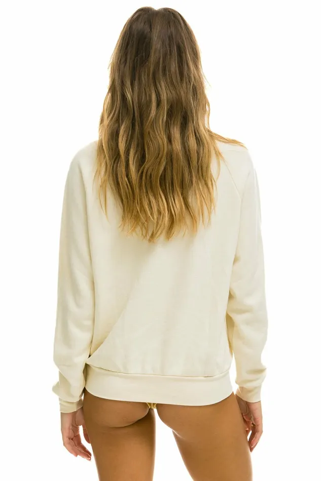 Women LOGO SWEATSHIRT 8211 VINTAGE WHITE Aviator Nation UnisexCrewSweatshirt Women LOGO SWEATSHIRT 8211 VINTAGE WHITE Aviator Nation UnisexCrewSweatshirt