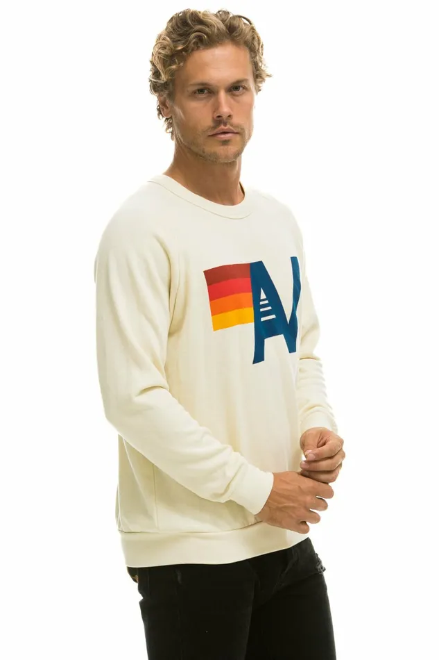 Women LOGO SWEATSHIRT 8211 VINTAGE WHITE Aviator Nation UnisexCrewSweatshirt Women LOGO SWEATSHIRT 8211 VINTAGE WHITE Aviator Nation UnisexCrewSweatshirt