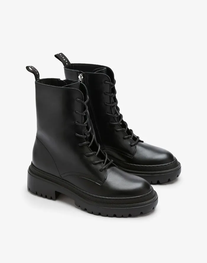 Women Maguire Belluno Combat Boots Black Madewell Boots