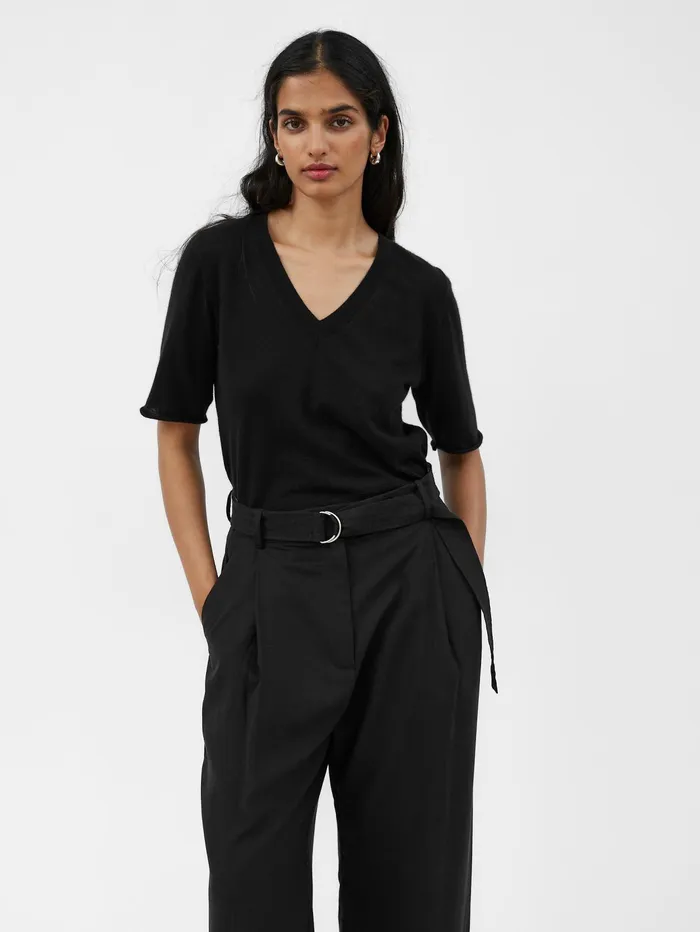 Women Marle 8211 Kendall Cashmere Top In Black The UNDONE Tops