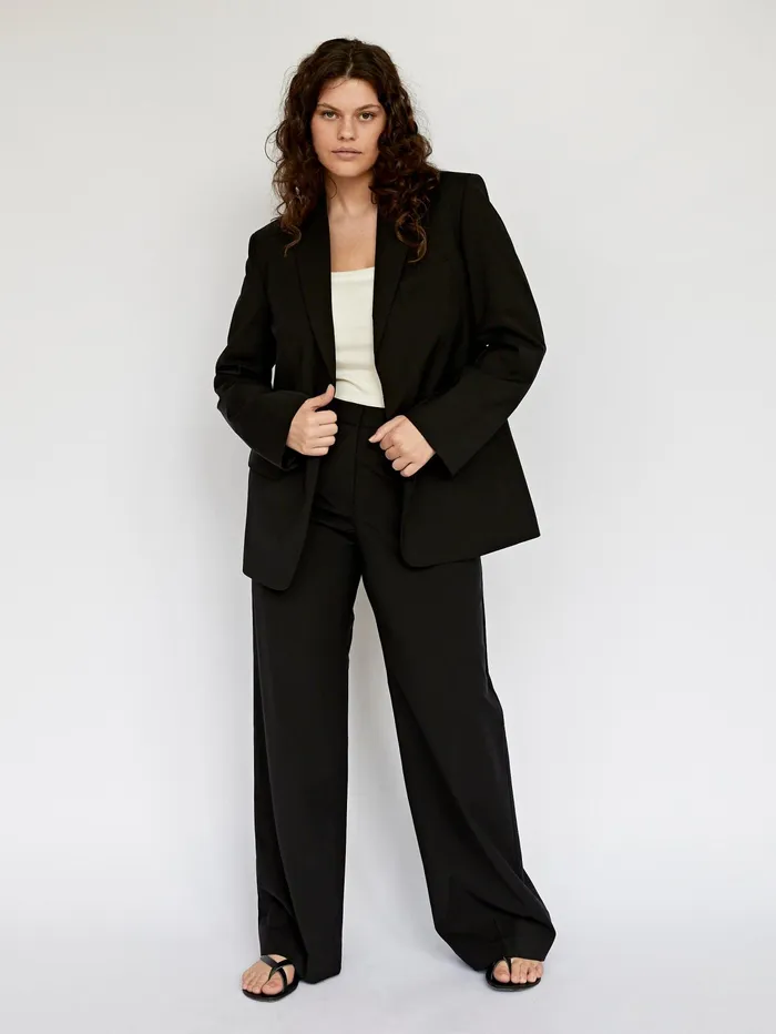 Women Matteau 8211 Black Relaxed Tailored Trouser The UNDONE Pants