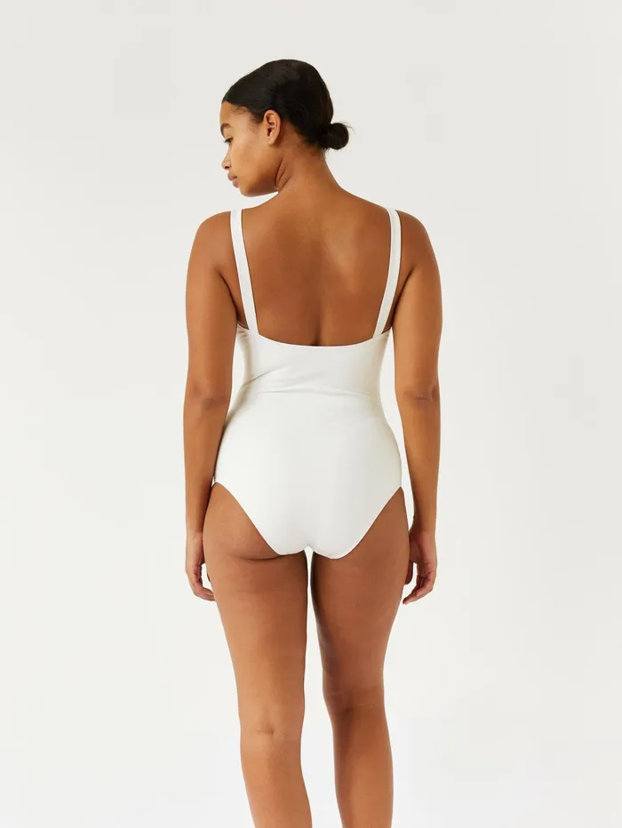 Women Matteau 8211 Square Maillot In White The UNDONE Swimwear