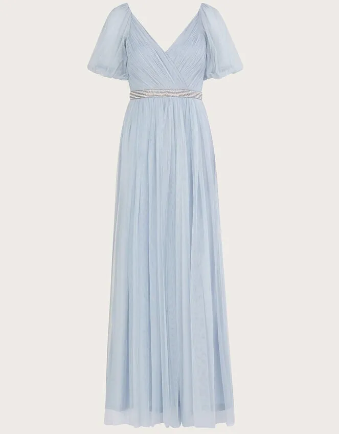 Women Meghan Mesh Maxi Dress In Recycled Polyester Monsoon Occasionwear
