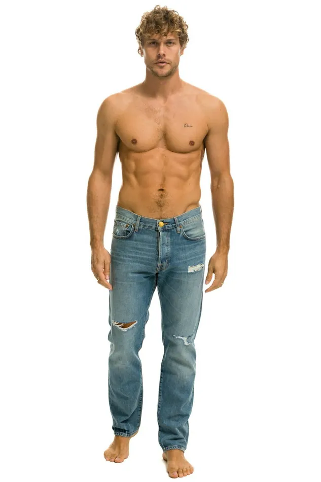 Women MEN039S CLASSIC STRAIGHT LEG DENIM JEAN 8211 VINTAGE Aviator Nation