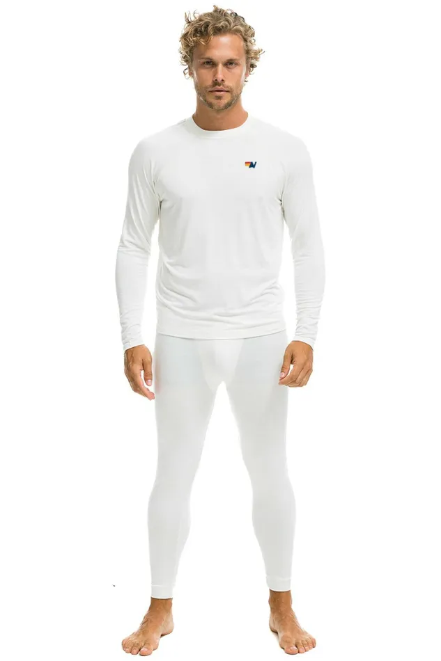 Women MEN039S MICRO MODAL BASE LAYER SET 8211 VINTAGE WHITE Aviator Nation Outerwear