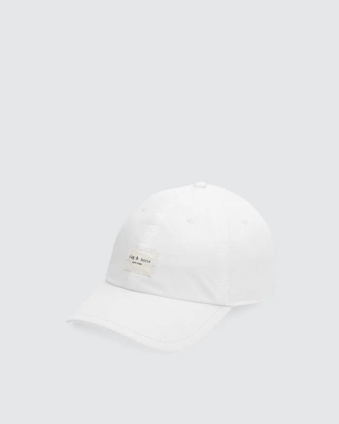 WomenMen Rag and Bone Hats Addison Baseball Cap Antique White