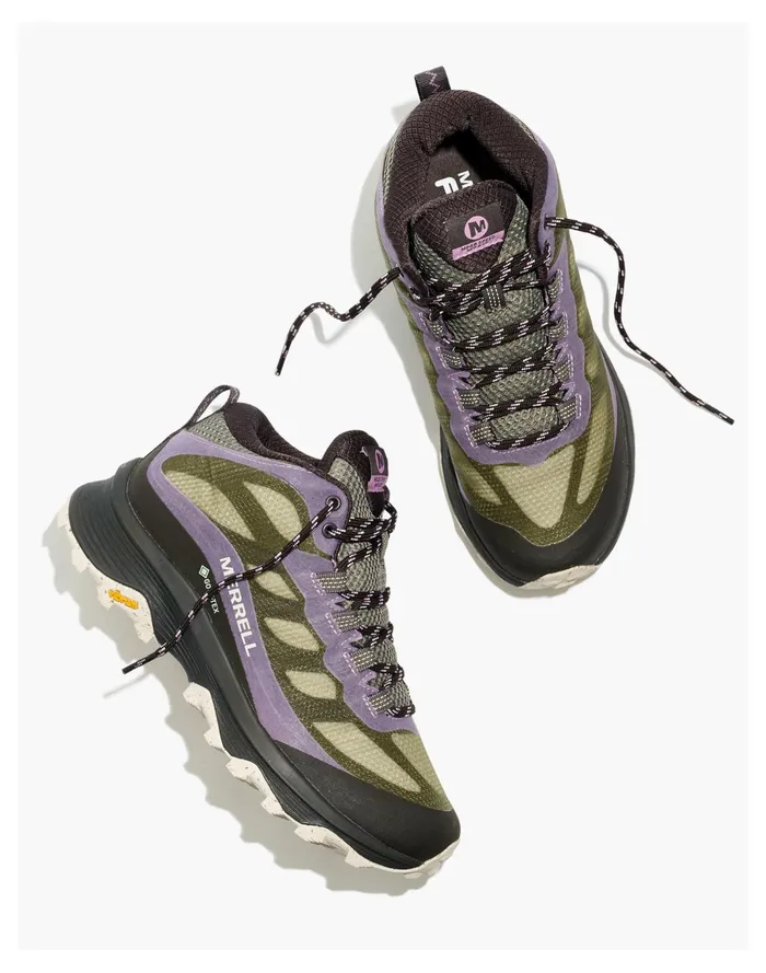 Women Merrell Moab Speed Mid GORE TEX Boots Lichen Madewell Boots