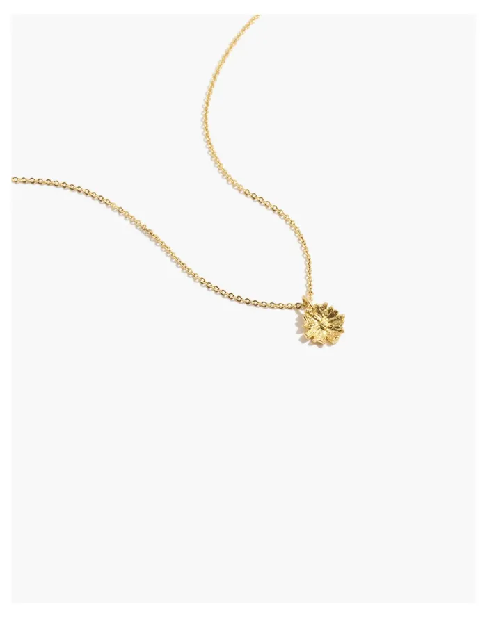 Women Mojave Daisy Pendant Necklace Vintage Gold Madewell Necklaces