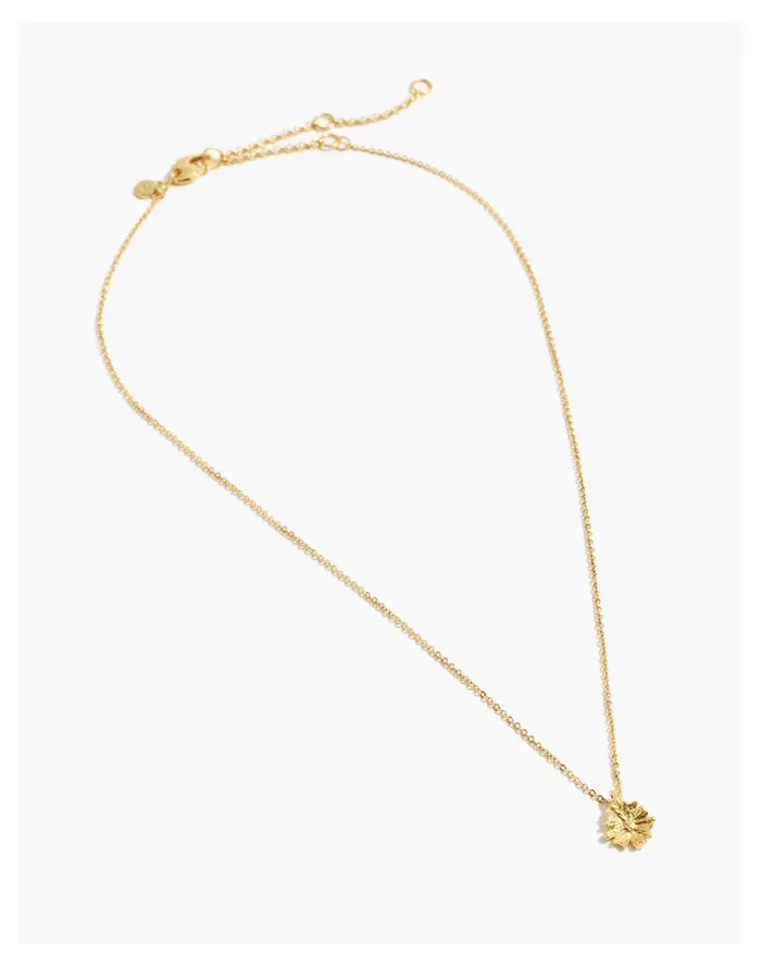 Women Mojave Daisy Pendant Necklace Vintage Gold Madewell Necklaces Women Mojave Daisy Pendant Necklace Vintage Gold Madewell Necklaces