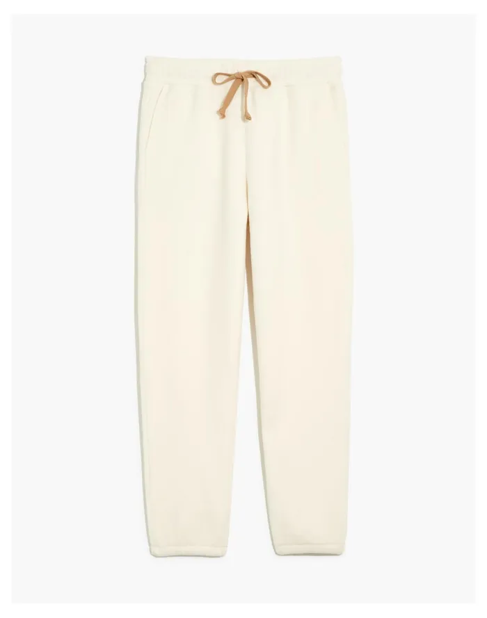 Women MWL Betterfleece Retro Sweatpants Antique Cream Madewell MWL Athleisure
