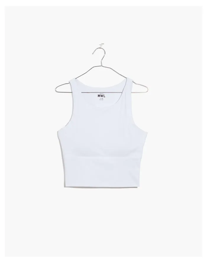 Women MWL Flex Cutout Back Tank Eyelet White Madewell Activewear Women MWL Flex Cutout Back Tank Eyelet White Madewell Activewear