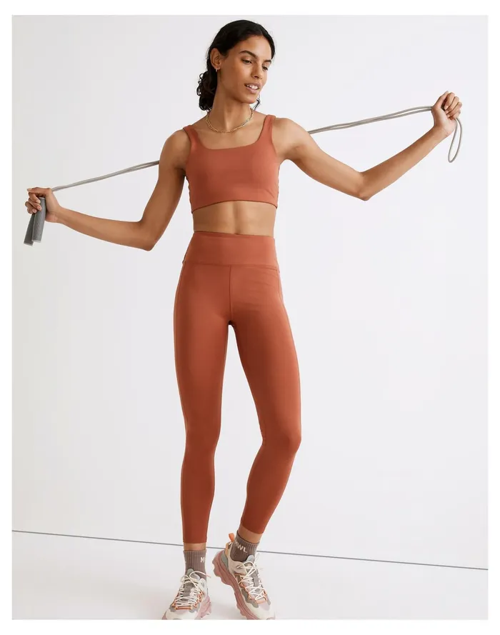 Women MWL Flex High Rise 25034 Leggings Weathered Brick Madewell Activewear
