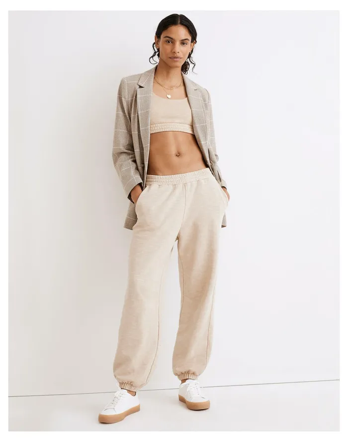Women MWL Oversized Sweatpants Dried Flax Madewell MWL Athleisure