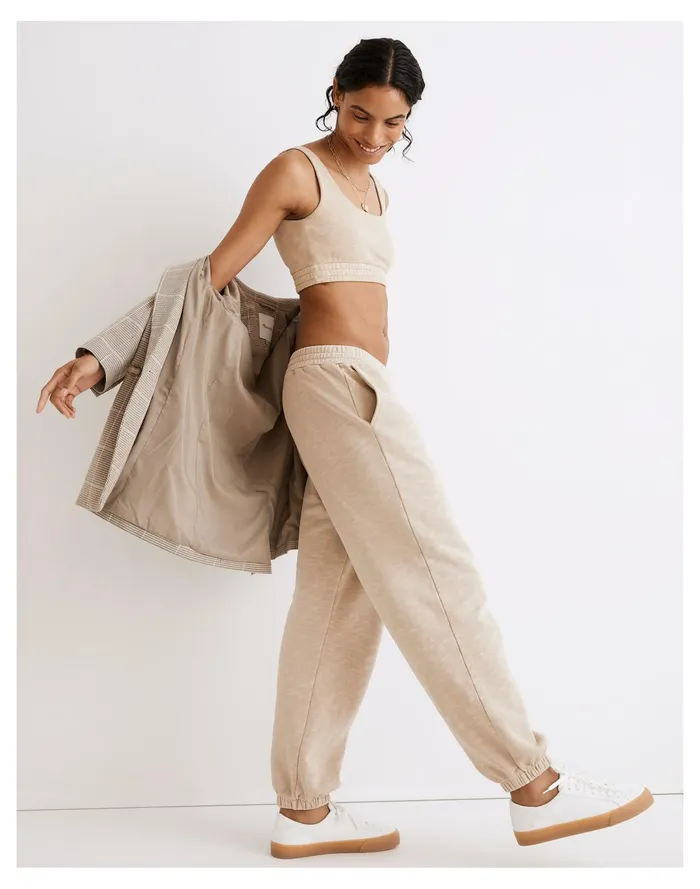 Women MWL Oversized Sweatpants Dried Flax Madewell MWL Athleisure Women MWL Oversized Sweatpants Dried Flax Madewell MWL Athleisure