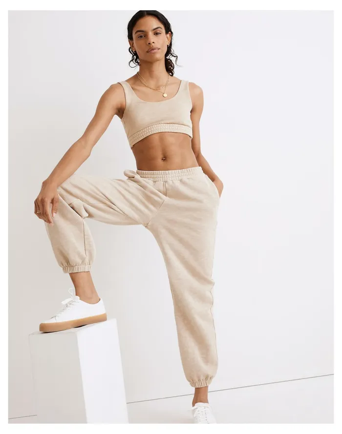 Women MWL Oversized Sweatpants Dried Flax Madewell MWL Athleisure Women MWL Oversized Sweatpants Dried Flax Madewell MWL Athleisure
