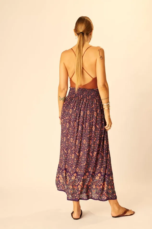 Women Natalie Martin Bottoms Bella Skirt Petite Fleur Aubergine