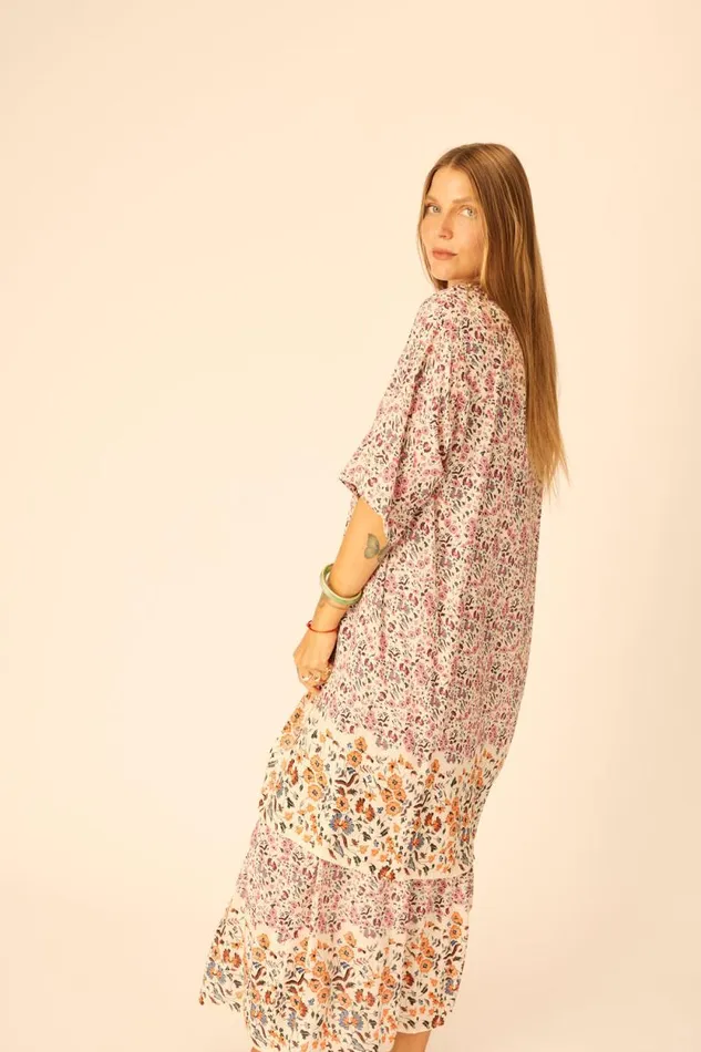Women Natalie Martin Coverups Lennon Kimono Petite Fleur Rose