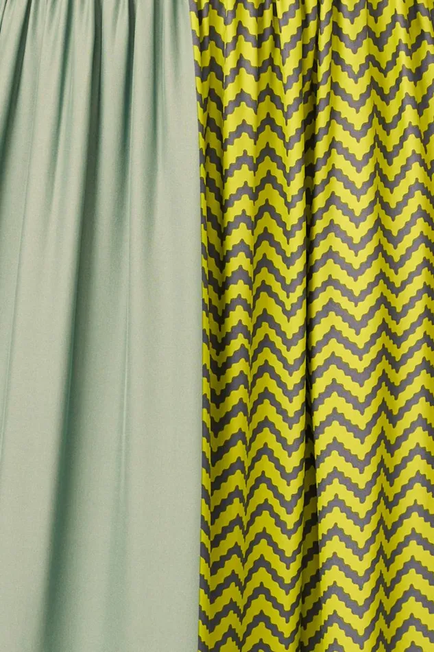 Women Natalie Martin Coverups Marlien Dress Block Zigzag Lime
