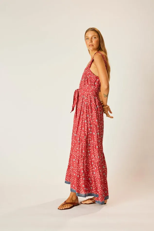 Women Natalie Martin Dresses Jasmine Maxi Pinwheel Barn Red