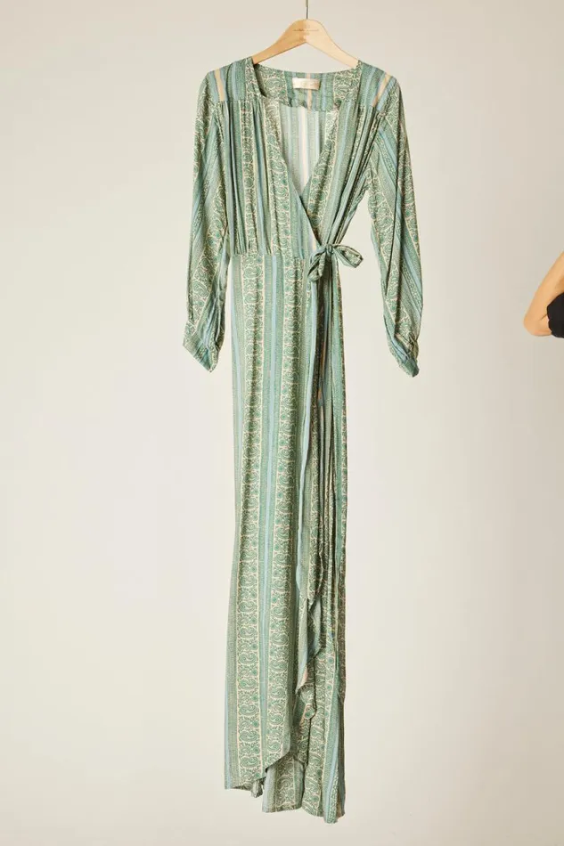 Women Natalie Martin Dresses Kate Long Sleeve Dress Water Lily Blue