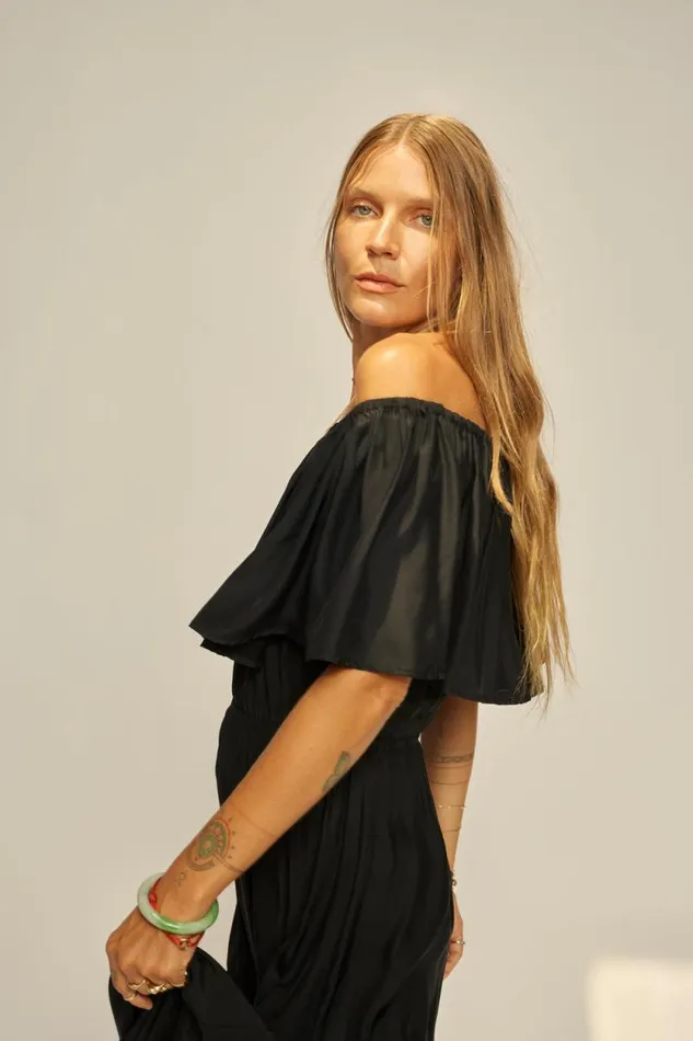 Women Natalie Martin Dresses Naomi Dress With Sash Black Silk