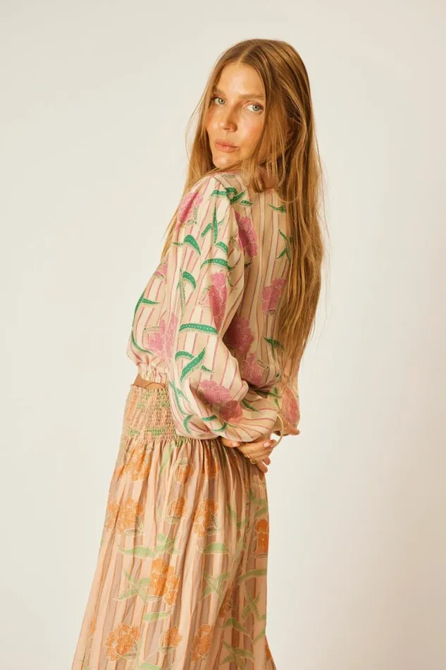 Women Natalie Martin Tops Amelia Top Chamomile Rose