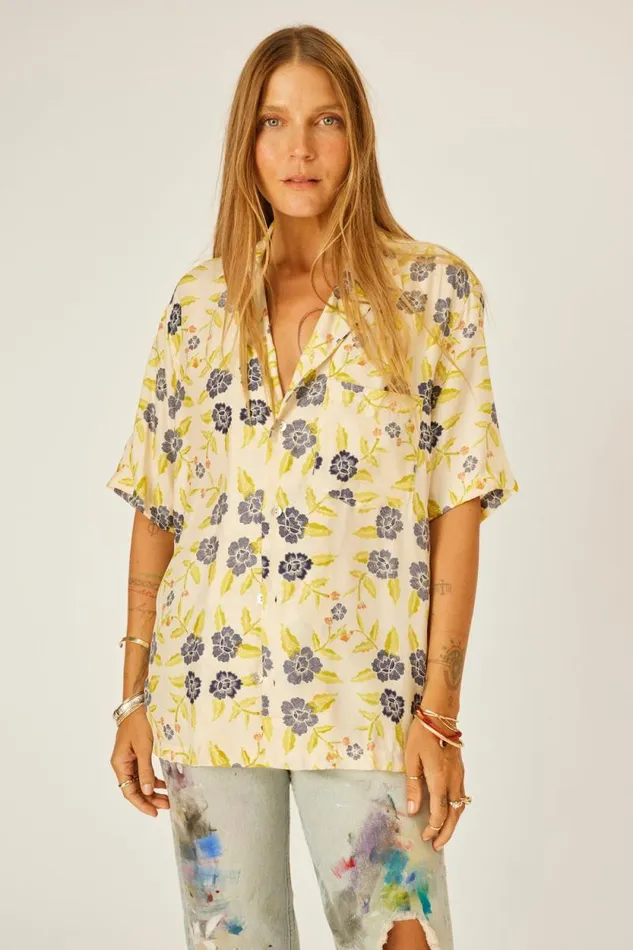 Women Natalie Martin Tops Kevin Shirt Prairie Indigo