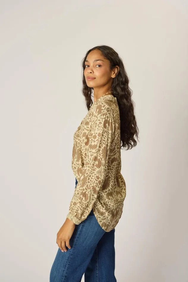 Women Natalie Martin Tops Leslie Shirt Paros Tan
