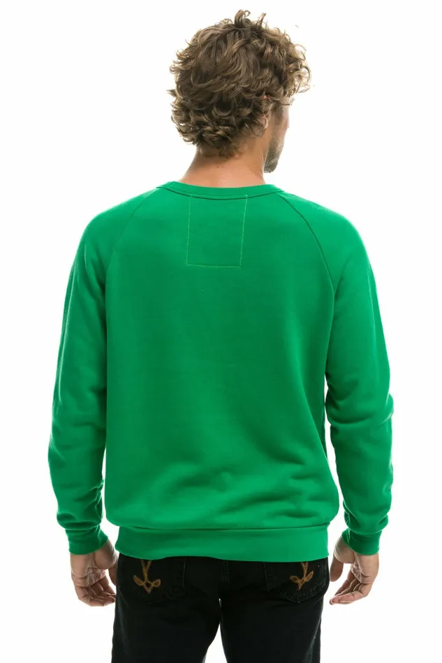 Women NEVER STOP CHASING RAINBOWS CREW SWEATSHIRT 8211 KELLY GREEN Aviator Nation UnisexCrewSweatshirt Women NEVER STOP CHASING RAINBOWS CREW SWEATSHIRT 8211 KELLY GREEN Aviator Nation UnisexCrewSweatshirt