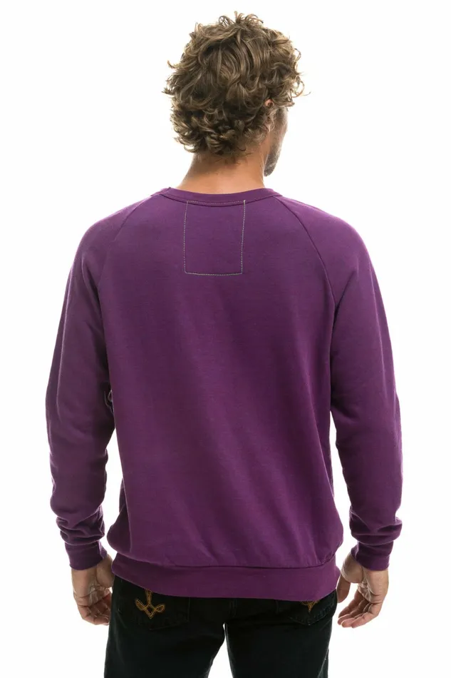 Women NEVER STOP CHASING RAINBOWS CREW SWEATSHIRT 8211 PURPLE Aviator Nation UnisexCrewSweatshirt Women NEVER STOP CHASING RAINBOWS CREW SWEATSHIRT 8211 PURPLE Aviator Nation UnisexCrewSweatshirt