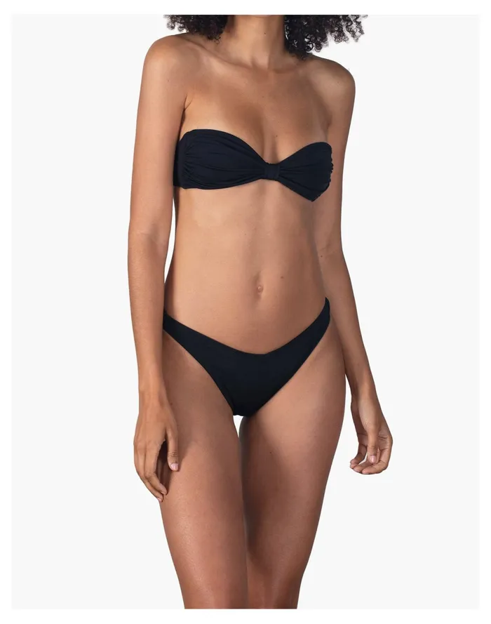 Women Novel Swim Raven Bikini Bottom Jet Black Madewell Swim
