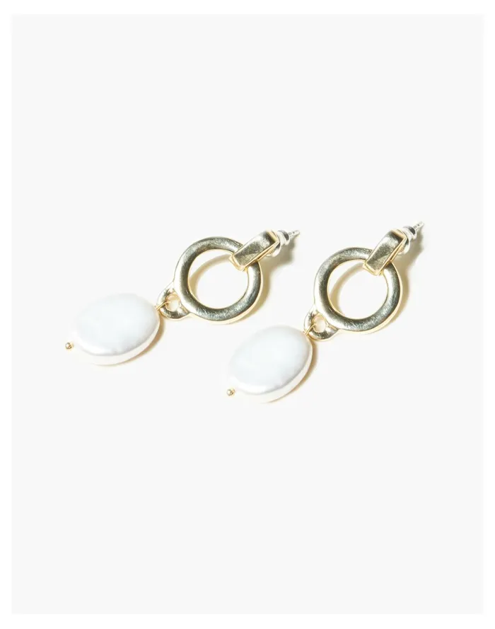 Women Odette Beau Pearl Earrings Brass Madewell Earrings