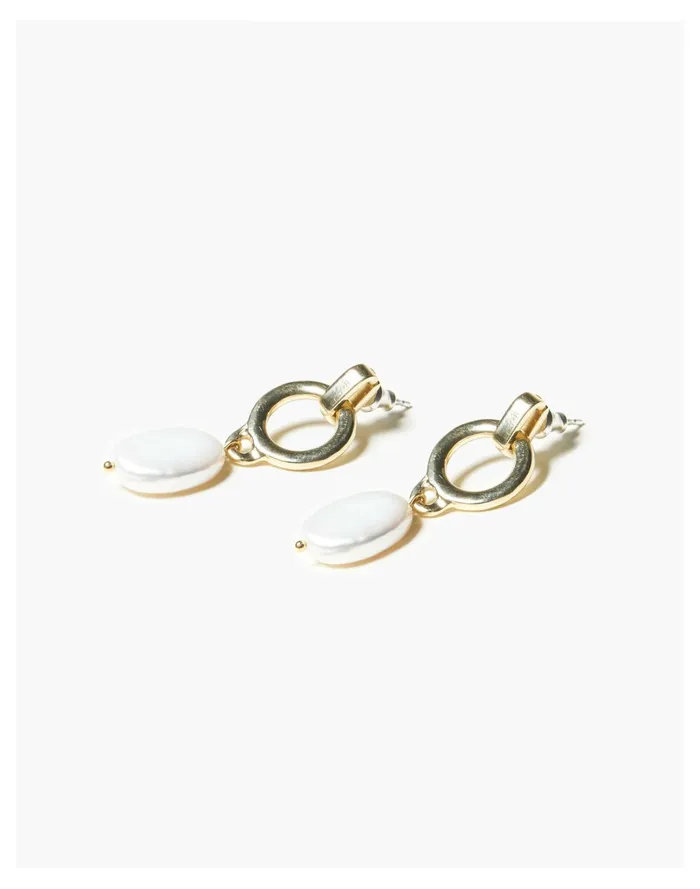 Women Odette Beau Pearl Earrings Brass Madewell Earrings