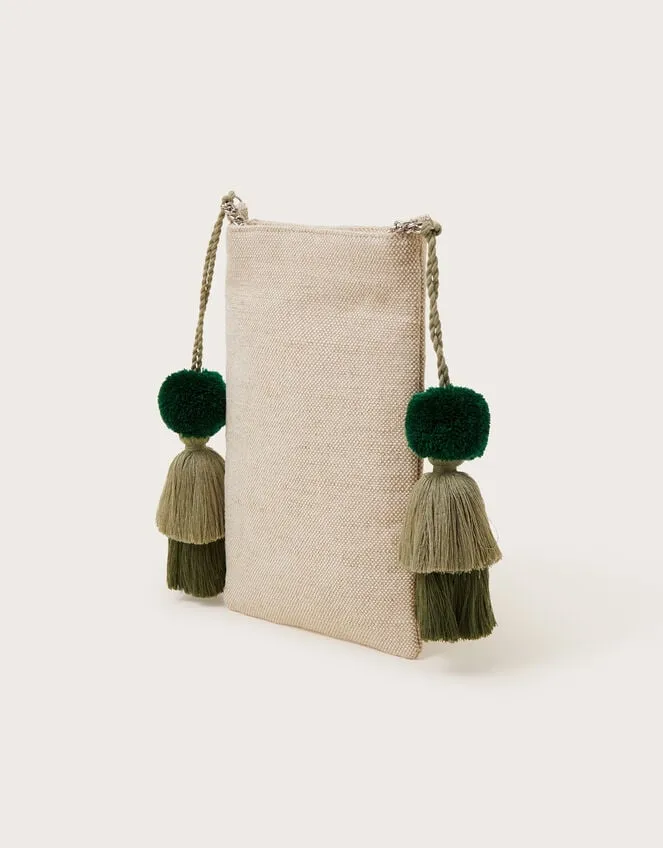 Women Palm Canvas Phone Bag Monsoon Bags and Purses