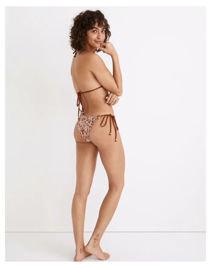 Women Palm Jade Bikini Top Batik Print Madewell Swim Women Palm Jade Bikini Top Batik Print Madewell Swim