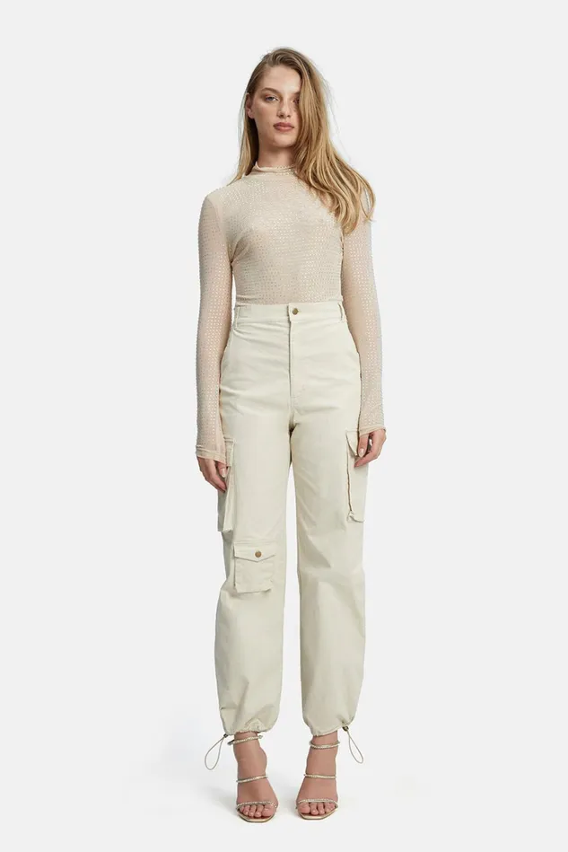 Women Pants Bardot Becca Cargo Pant In Tan Tan