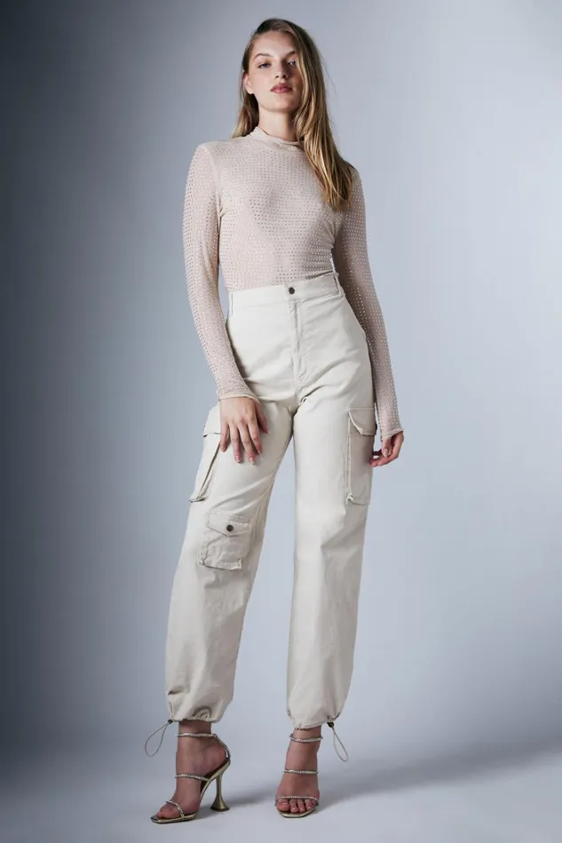 Women Pants Bardot Becca Cargo Pant In Tan Tan