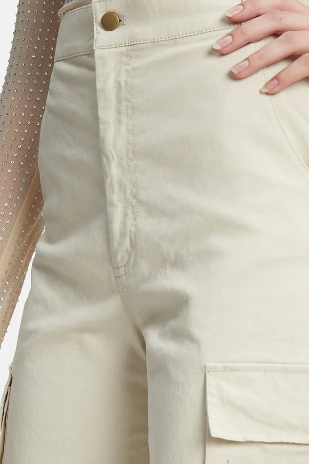 Women Pants Bardot Becca Cargo Pant In Tan Tan