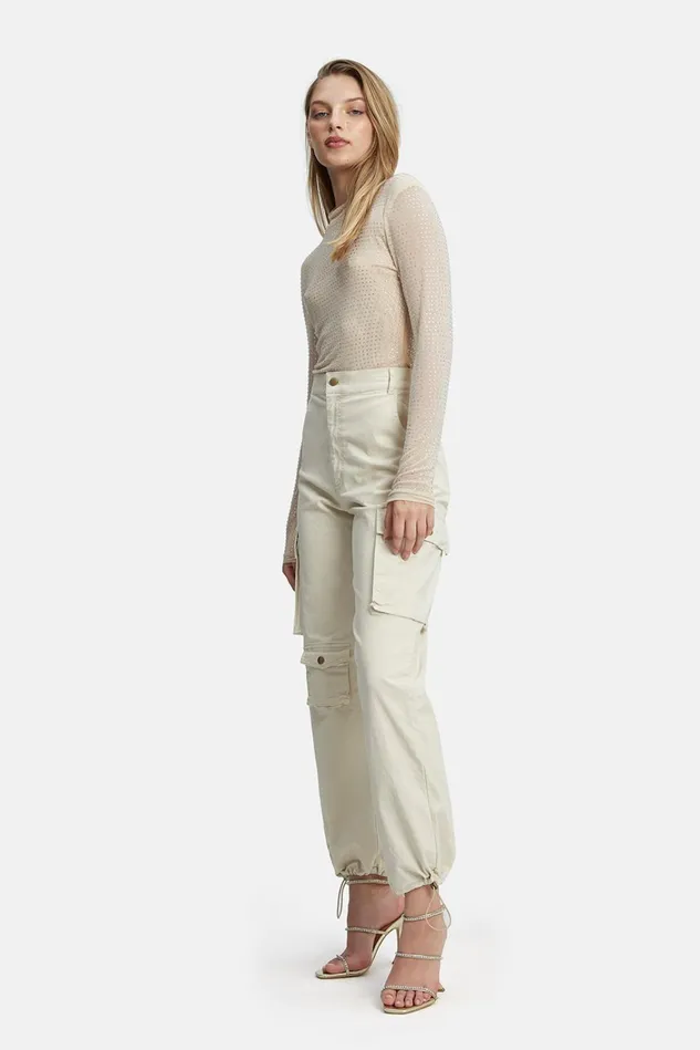 Women Pants Bardot Becca Cargo Pant In Tan Tan