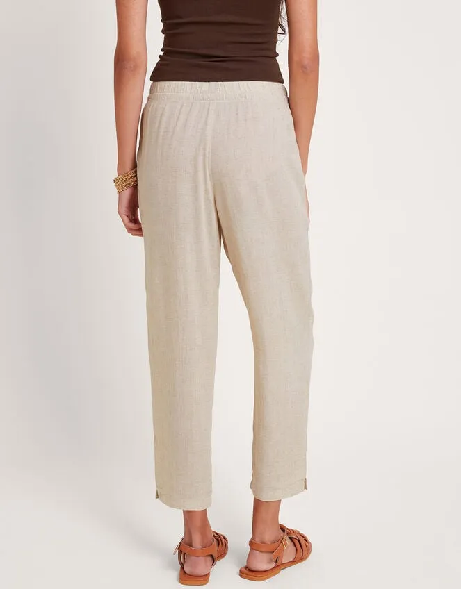 Women Penina Crop Trousers Natural Monsoon Beachwear and Swimwear