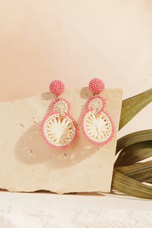 Women Pepitcho EcruRose Earrings Des Petits Hauts Jewellery Dph X Feeka
