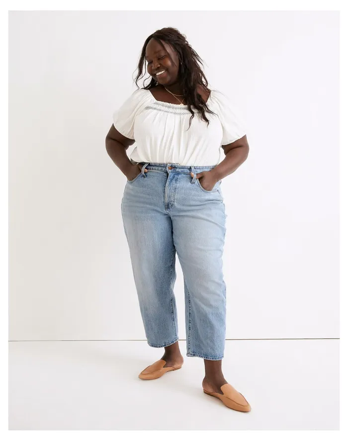 Women Plus Balloon Jeans In Whistler Wash Whistler Wash Madewell Jeans