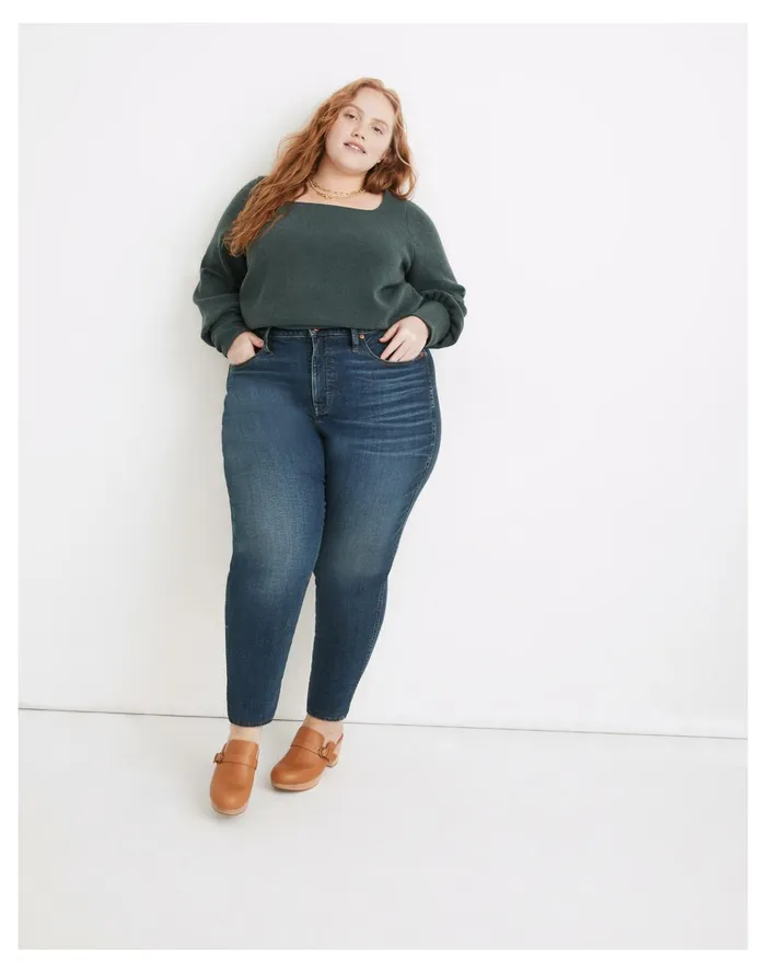 Women Plus Curvy High Rise Skinny Jeans In Lanette Wash Lanette Wash Madewell Jeans